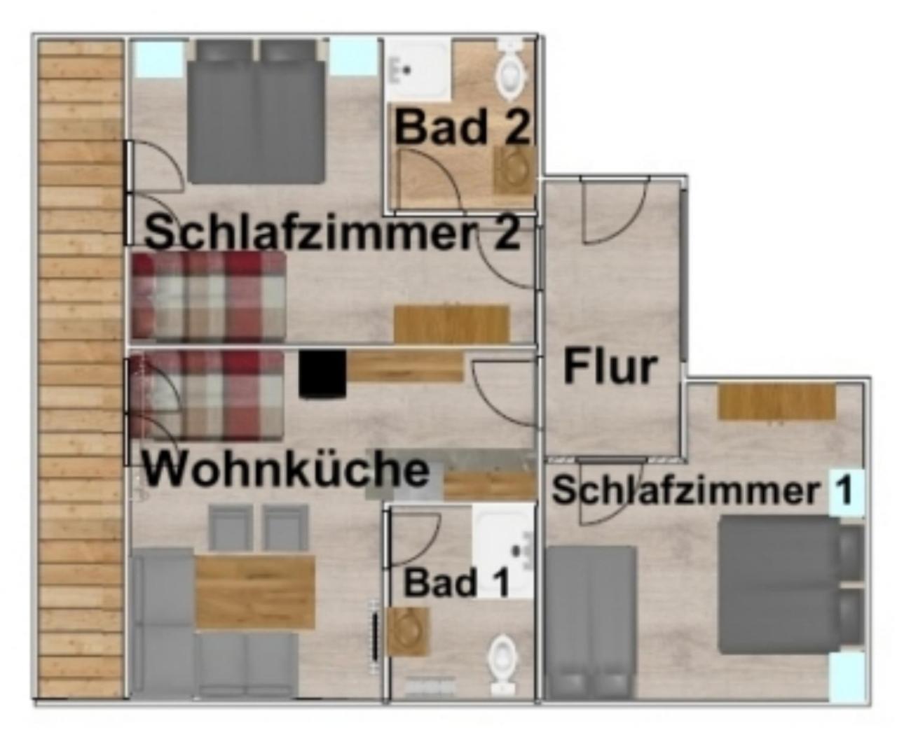 Hotel Gletschermuehle Флаттах Номер фото